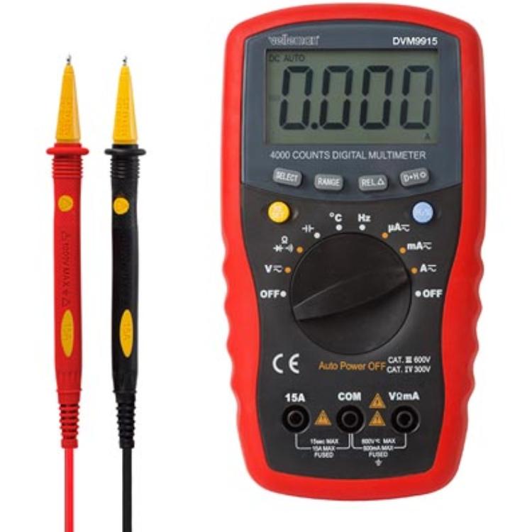 DIGITALE MULTIMETER AUTOMATISCH BEREIK - CAT. III 600 V / CAT. IV 300 - Velleman