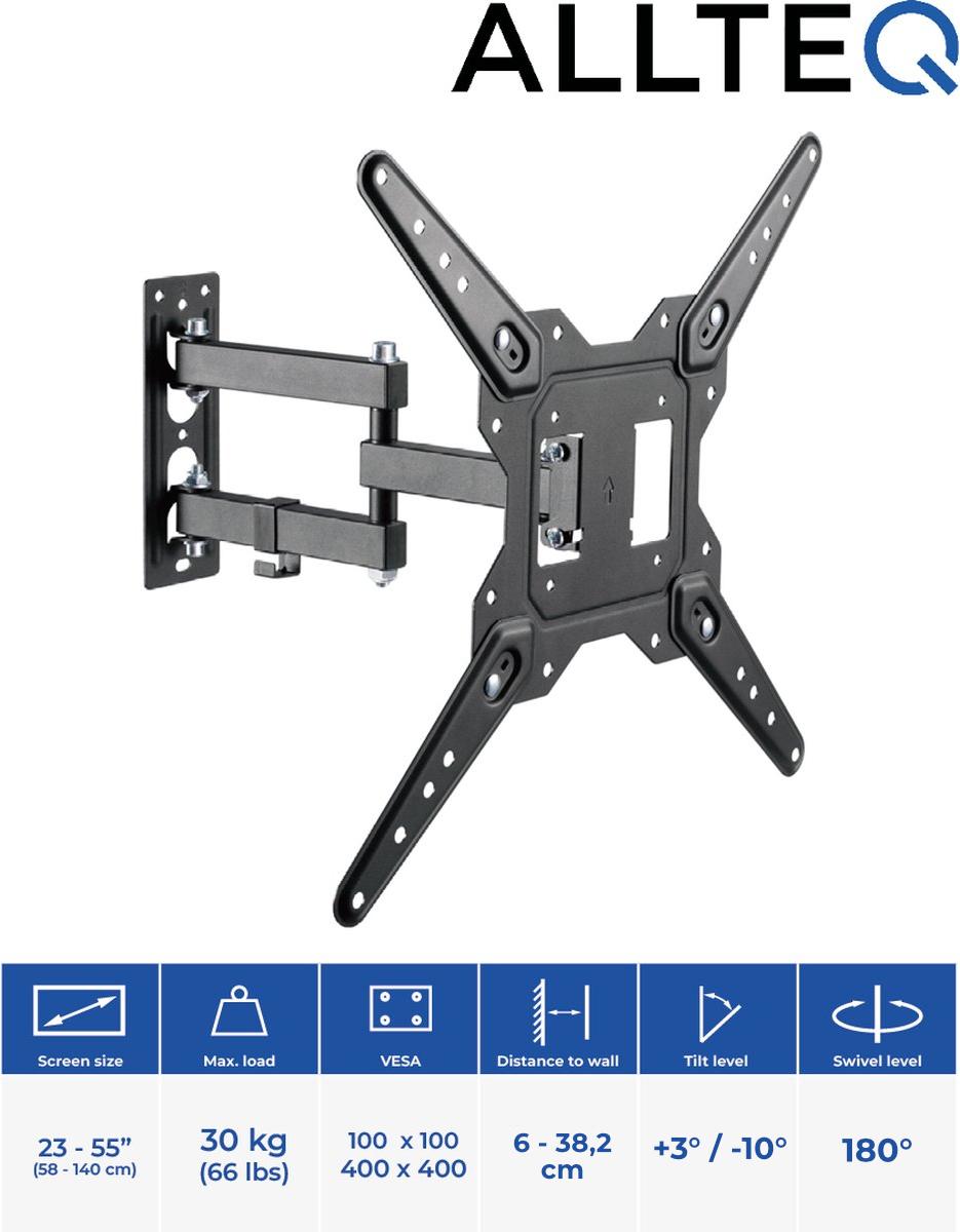 Support Mural TV pour écrans 23-55 Pouces (58-140 cm) VESA 400 x