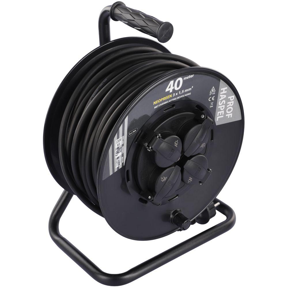 Kabelhaspel - 40 meter - Q-LINK
