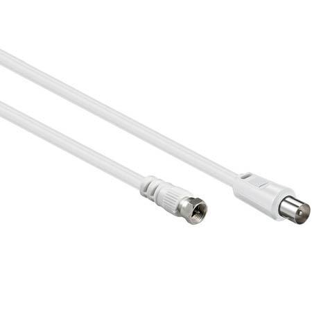 F-connector naar coax kabel - 2.5 meter - Goobay