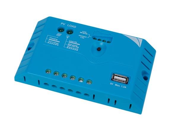 PWM-LADEREGELAAR MET USB-AANSLUITING - 10 A - 12/24 VDC - Velleman