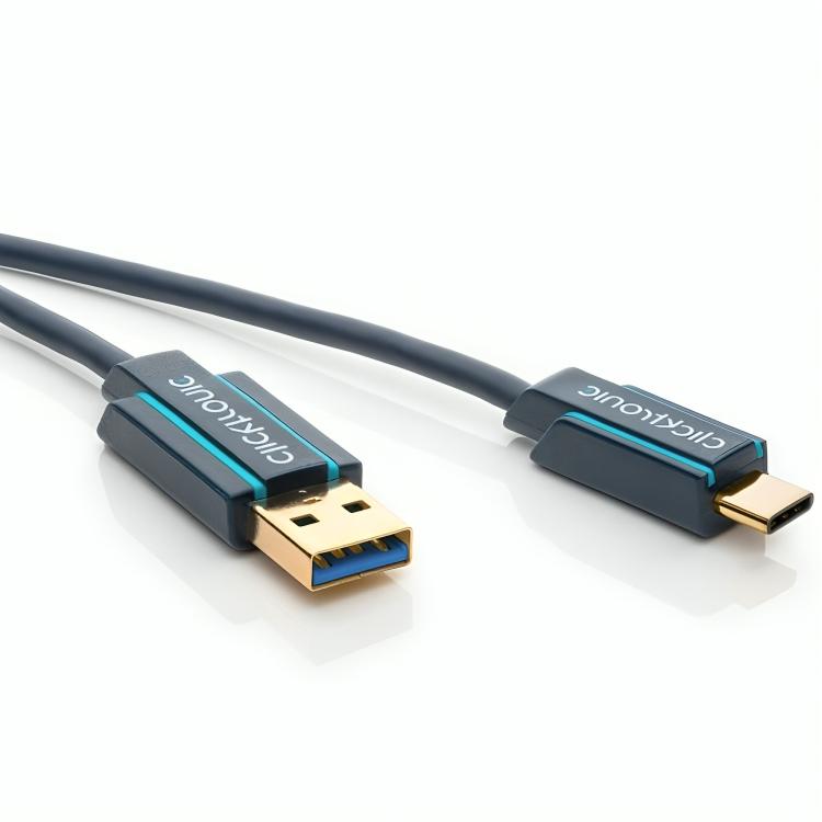 USB A naar USB C kabel - Clicktronic