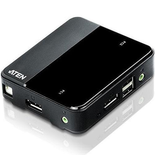 2-Port USB DisplayPort KVM Switch 4K UHD Supported