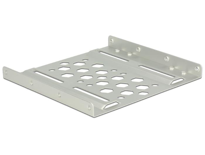 Delock Aluminium Montageframe 2,5″ tot 3,5″ zilver - Delock