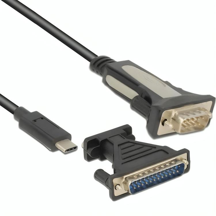 USB C naar Serieel en Parallel kabel - Delock