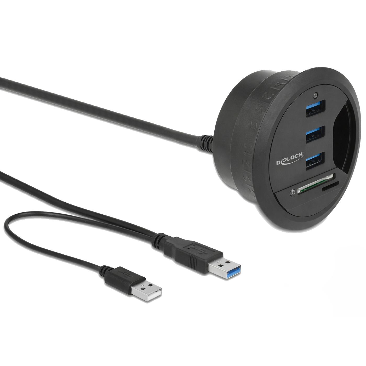 USB A hub - 3 poorten - Delock