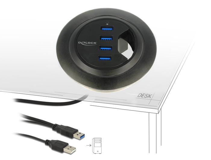 Tafel USB Hub Inbouw