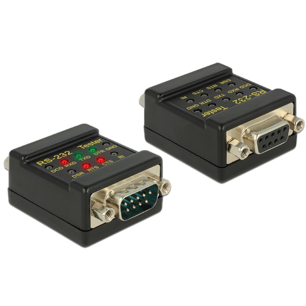 Delock RS-232 Tester DB9-aansluiting > DB9-stekker