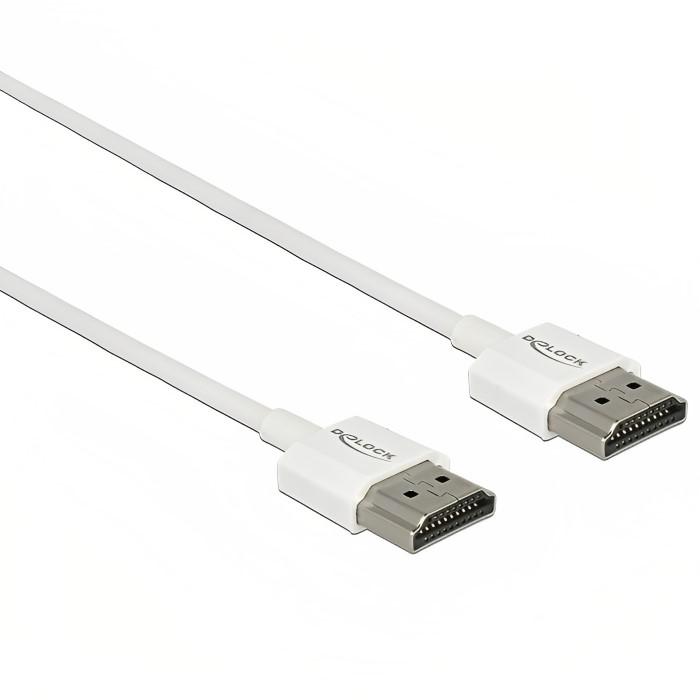 Câble HDMI plat haut débit avec Ethernet, 2 mètres de longueur