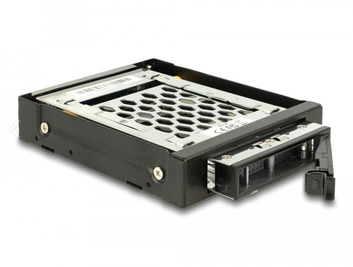 3,5″-verwijderbaar frame voor 1 x 2,5″ SATA / SAS HDD / SSD met trillingsdemping - Delock