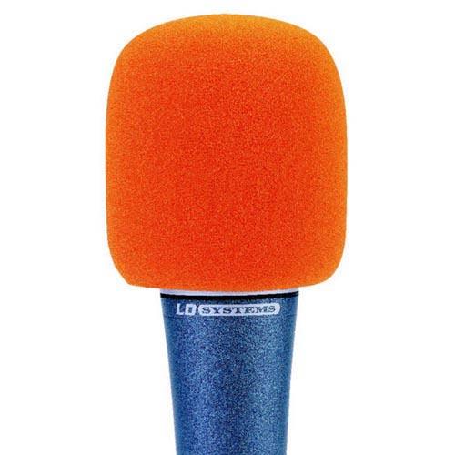 Politiek wereld Versnipperd Microfoon windkap - Materiaal: Foam Maat: 40 - 50 mm Kleur: Oranje
