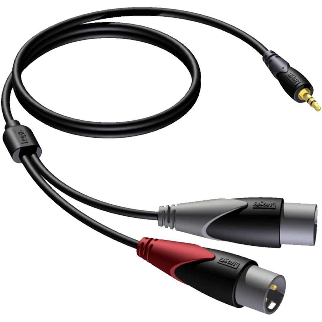 Câble Cannon XLR Mâle Mini Jack 3,5mm Femelle Convertisseur Adaptateur  Audio