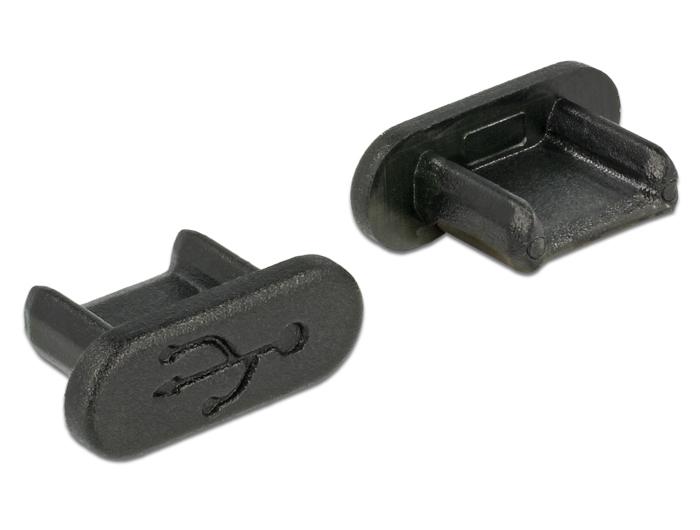 Delock stofkappen voor USB 2.0 Micro-B stekker zonder handvat 10 stuks