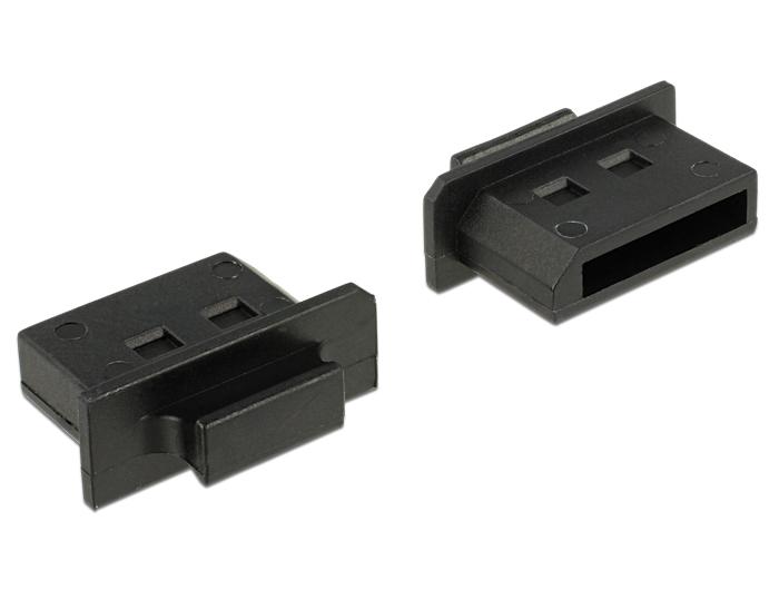 Delock Stofkap voor DisplayPort Stekker met Handvat 10 stuks zwart - Delock