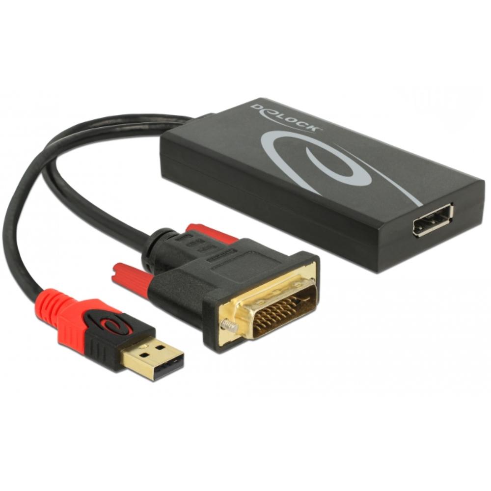 DVI-D naar DisplayPort omvormer - Delock