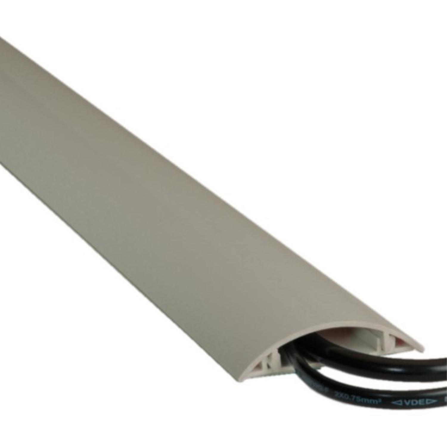 Wandgoot voor kabelgeleiding 6 × 1,5 cm grijs 1 meter