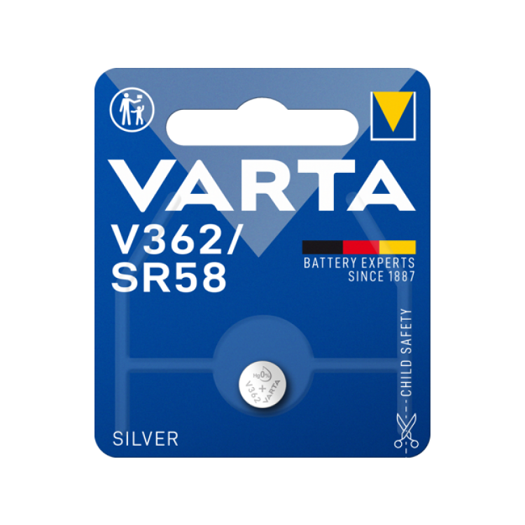 Varta Oxyde d'Argent 362 Blister 1 - Varta