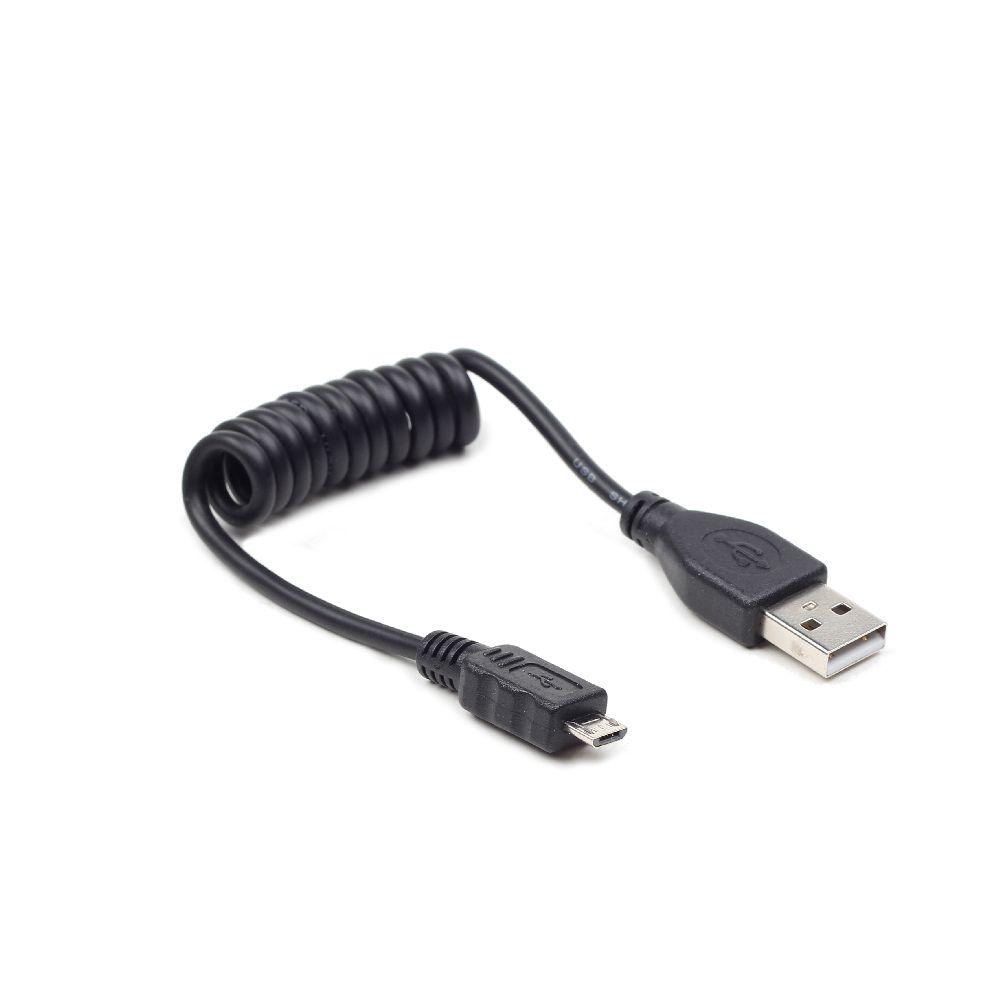 Gedraaide USB kabel (A/MicroB), 0,6 m - CableXpert