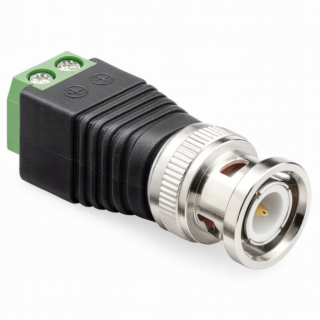 Terminal Block 2-pin > BNC male screw fixing