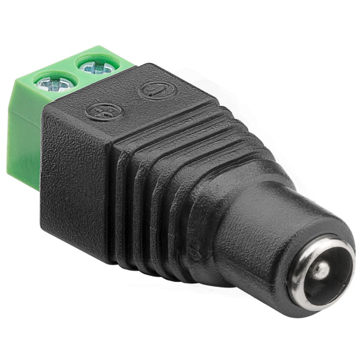 DC Stekker - 5.5 x 2.1 mm female - 2-polige klemmenblok