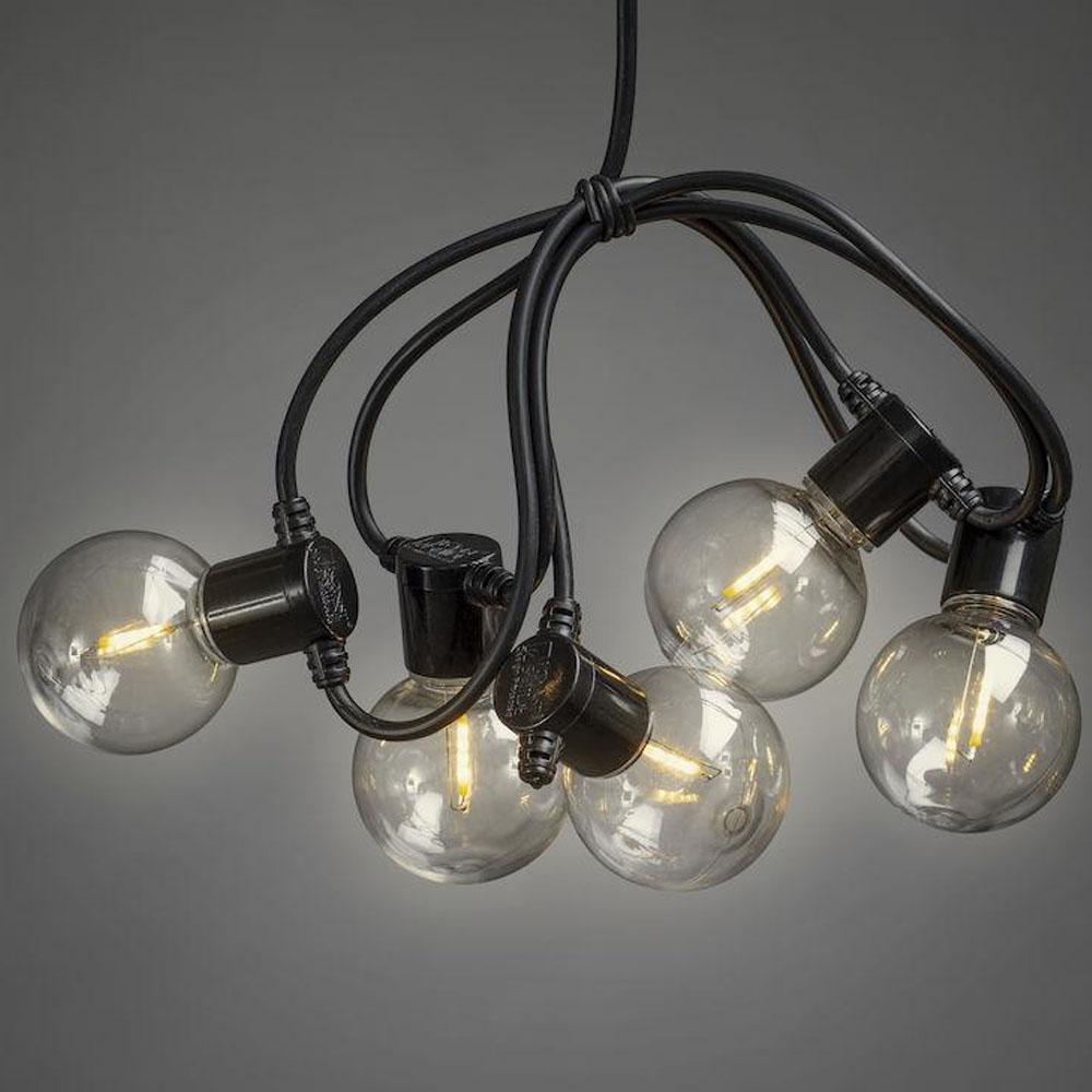 Lichtketting - led kerstverlichting buiten en binnen - 10 lampjes - 2.25 meter - warm wit