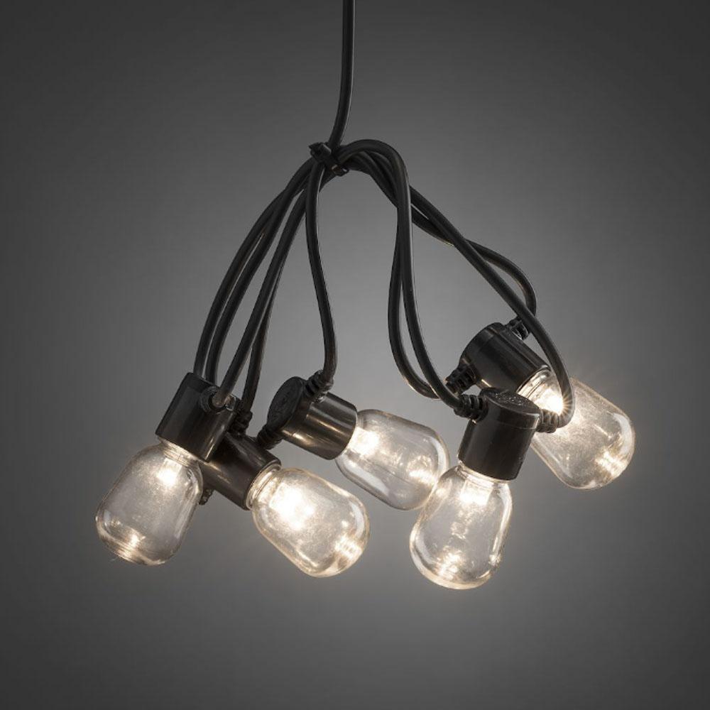 Lichtsnoer - led kerstverlichting buiten en binnen - 20 lampjes - 4.75 meter - warm wit
