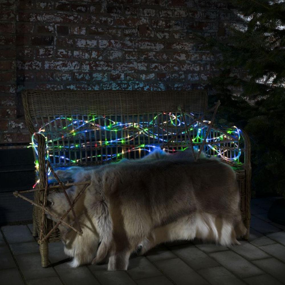 Lichtslang - led kerstverlichting buiten en binnen - 260 lampjes - 20 meter - timer - multicolor