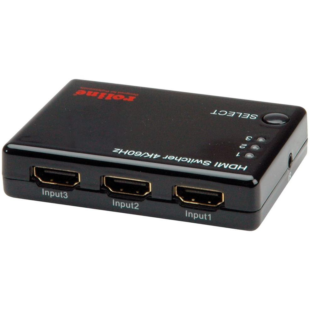 Répartiteur HDMI 2.0 bidirectionnel - 4K @ 60Hz - Avec interrupteur - Noir