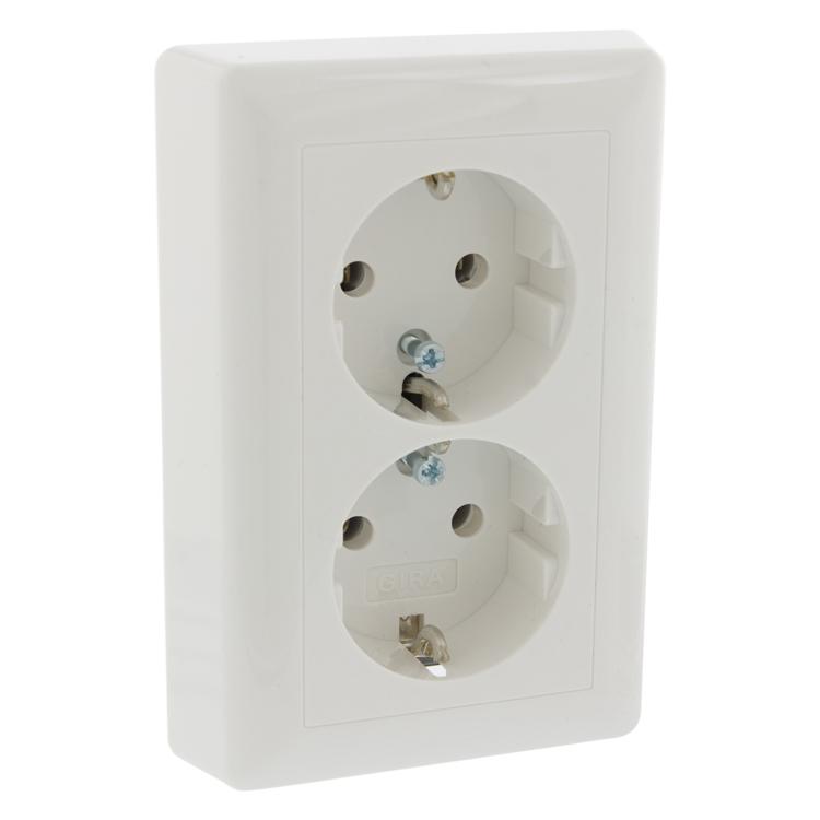 Inbouw stopcontact - 2-voudig - Gira
