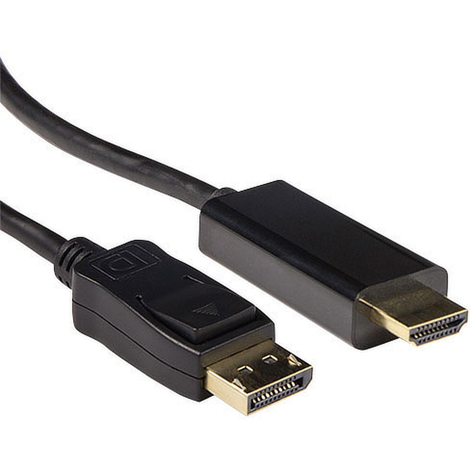 Câble HDMI (Mâle) vers DisplayPort (Mâle) - L'atelier Informatic
