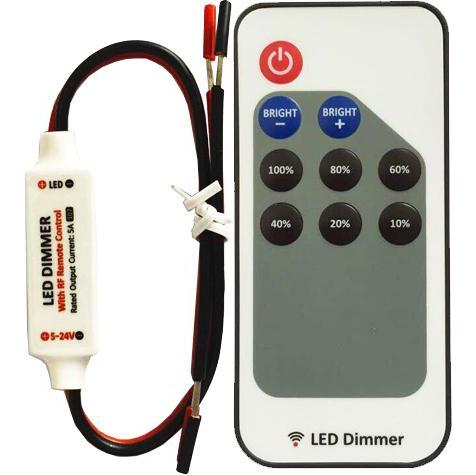 Variateur à Télécommande LED, Variateur LED 12V 24V CC, Variateur LED,  Faible Consommation électrique Pour La Maison 
