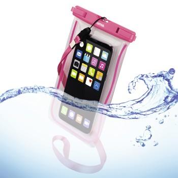 Outdoor Tasche Playa voor Smartphones, Maat XXL, roze - Hama