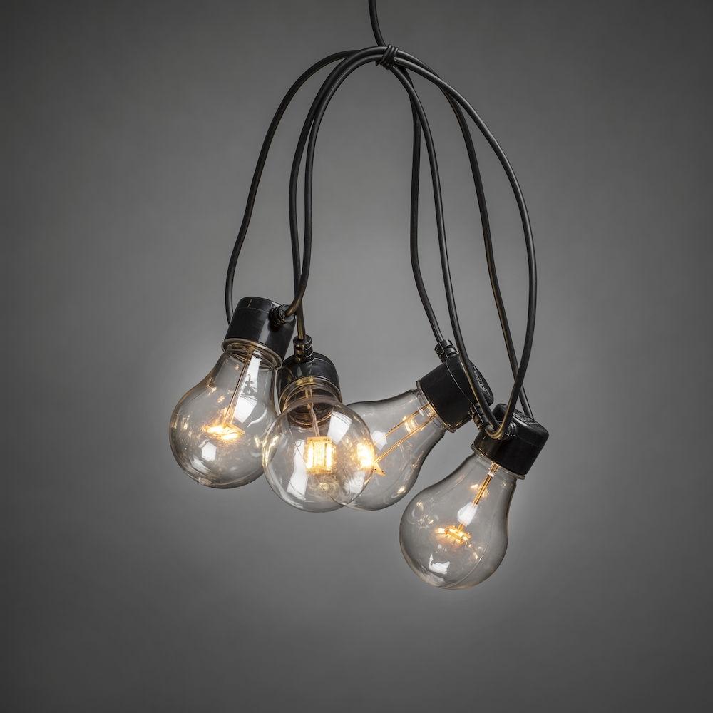 Lichtsnoer - led kerstverlichting buiten en binnen - 20 lampjes - 9.5 meter - extra warm wit