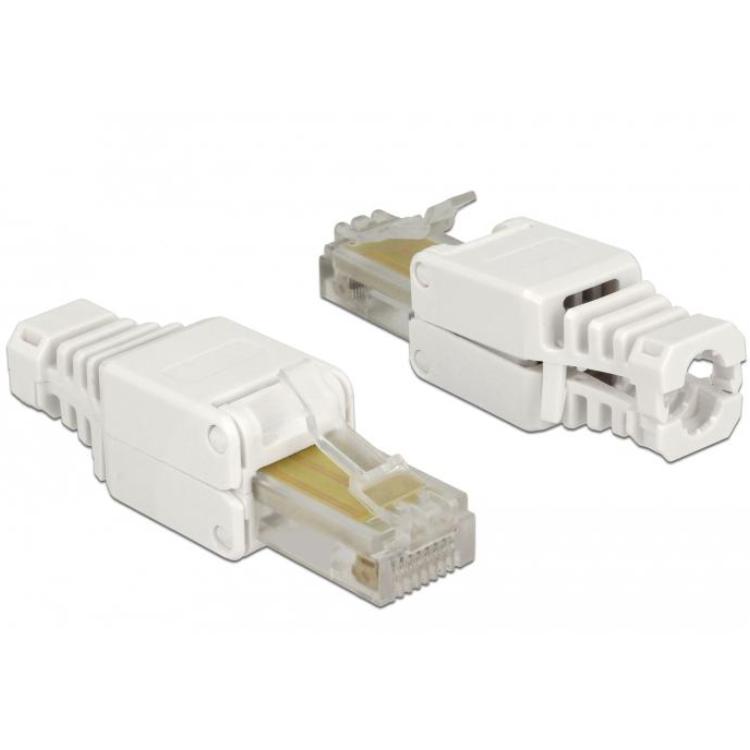 2x RJ45 stekker gereedschapsloos voor netwerkkabels