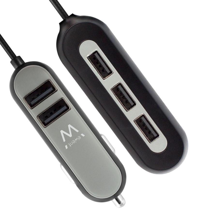 Autoladegerät USB-Adapter 4-Port Kfz Ladegerät Zigarettenanzünder USB  Ladegerät, 7A Auto Ladegerät Mini KFZ Ladegerät Schnellladung Auto