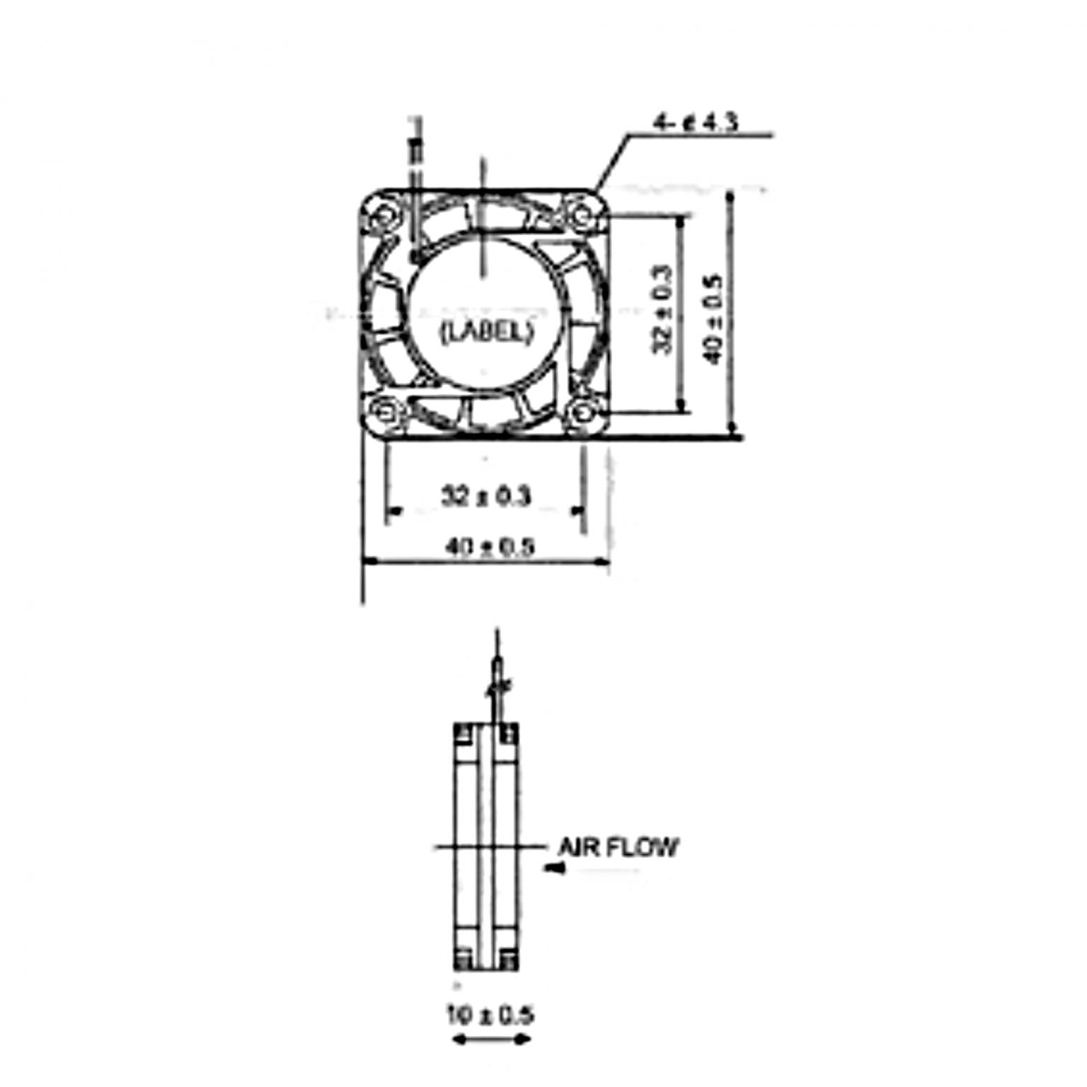 Koeler - 40 x 40 mm - Sunon