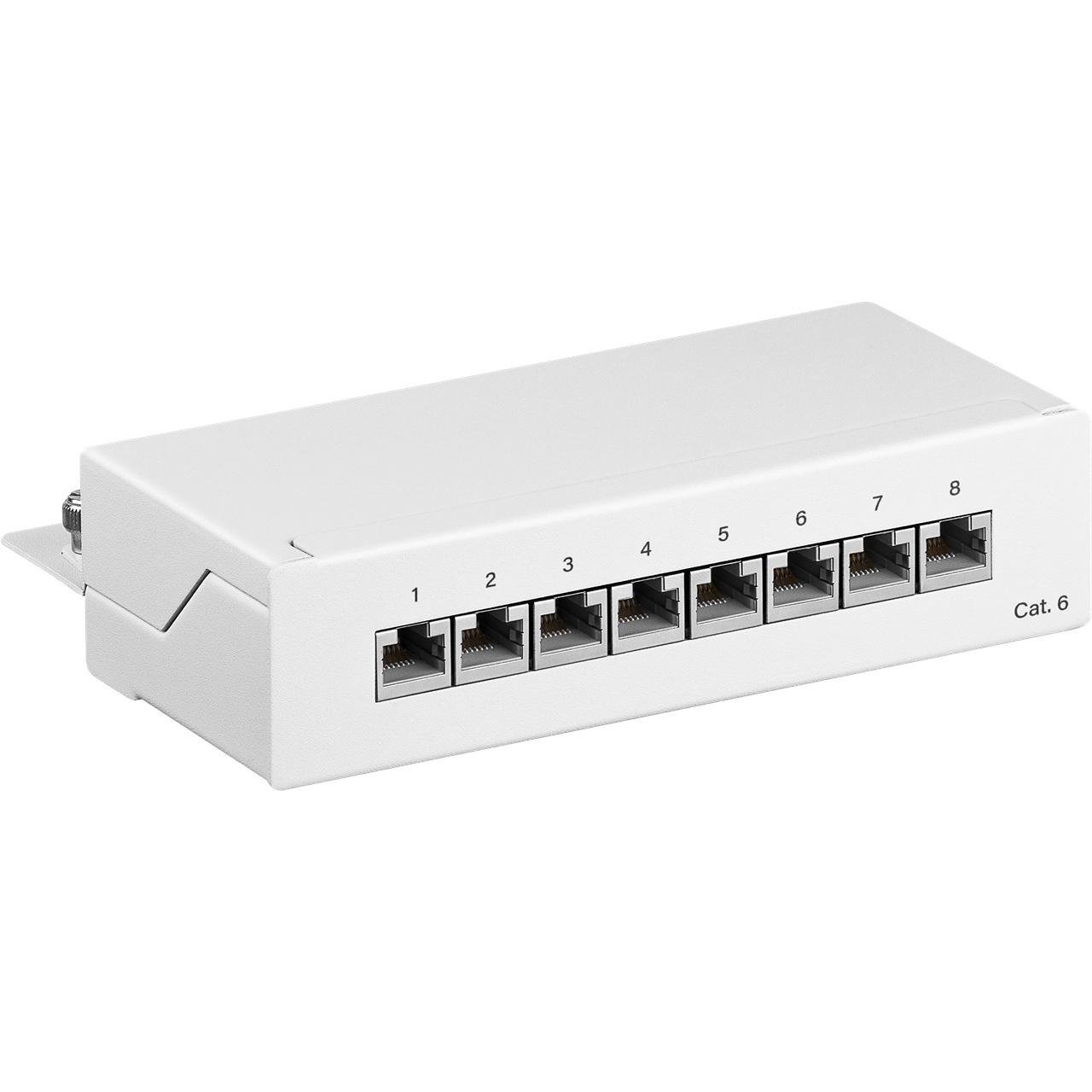 Patchpanel Cat 6 8 ports