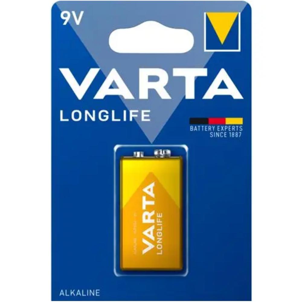 10x1 Varta Longlife Extra 9V Block 6 LR 61 VPE carton intérieur - Varta