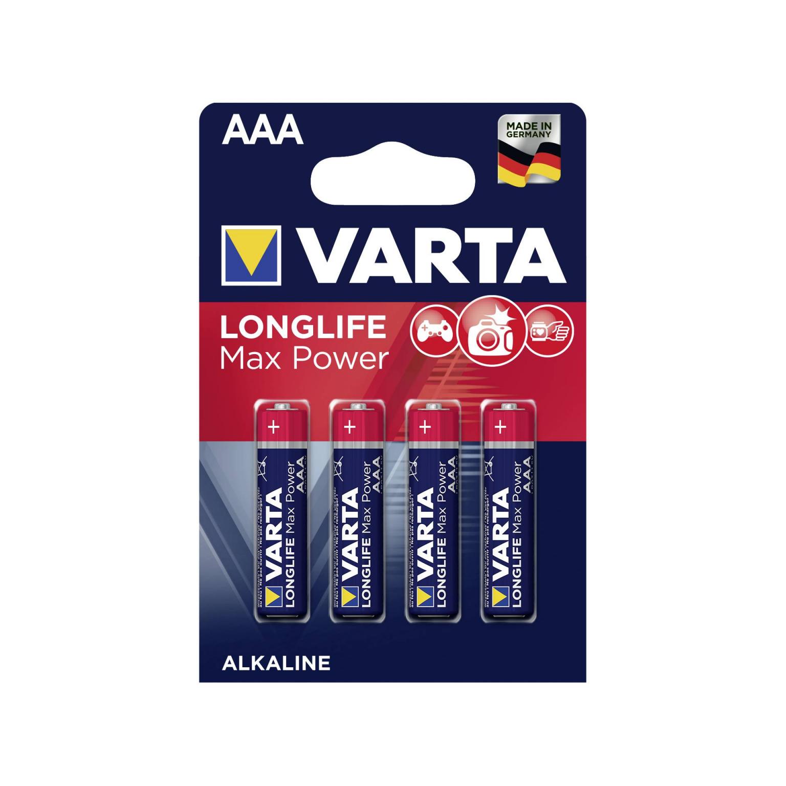 10x4 Varta Max Tech Micro AAA LR 03 VPE emballage intérieur - Varta
