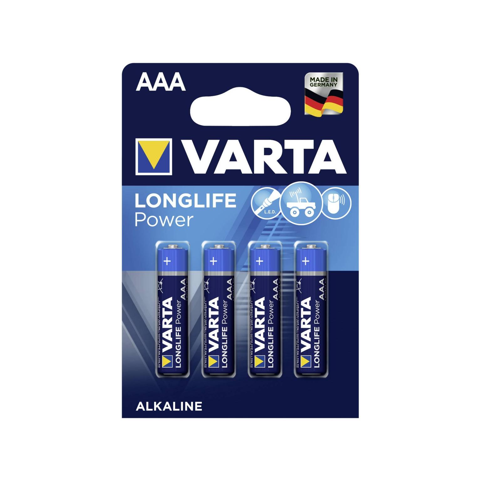 10x4 Varta High Energy Micro AAA LR 03 VPE binnenverpakking - Varta