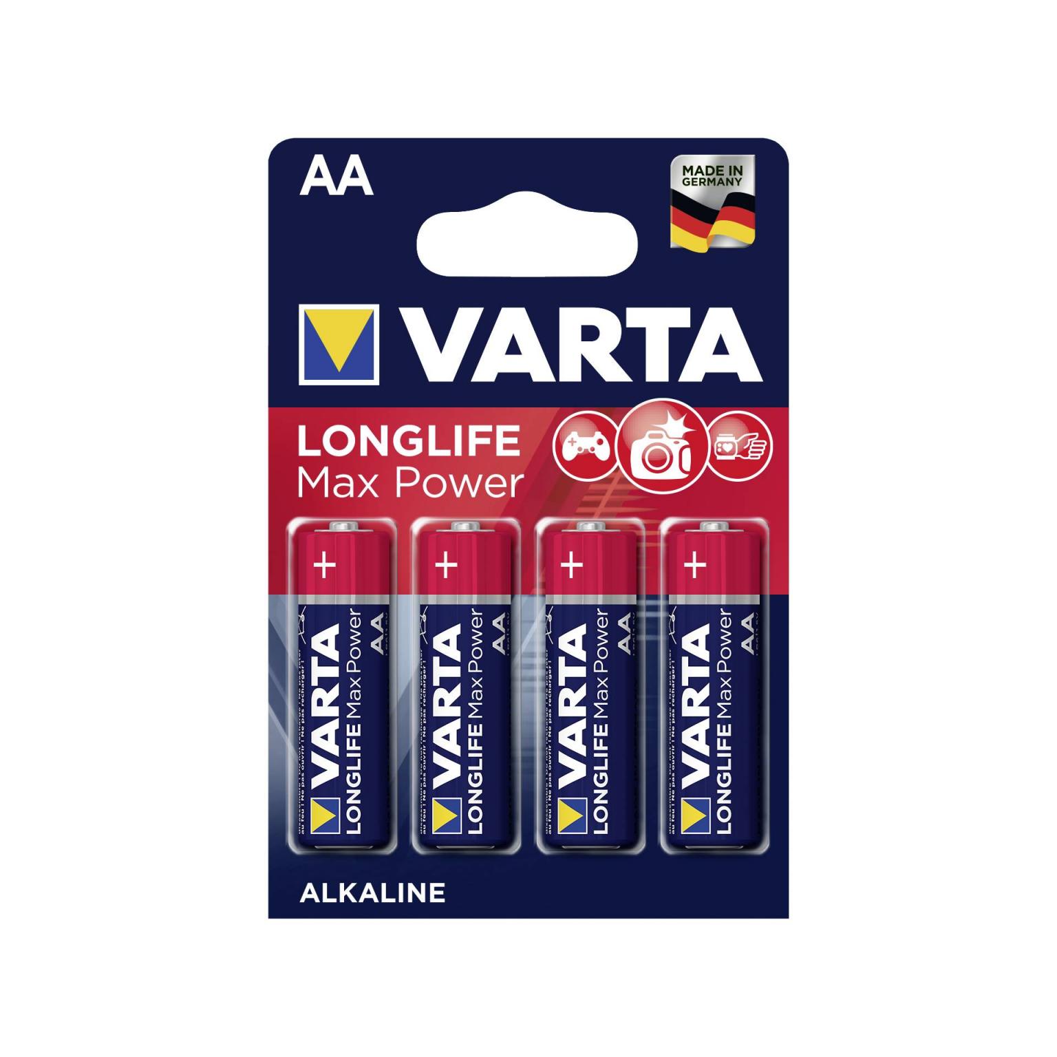 20x4 Varta Max Tech Mignon AA LR 6 VPE emballage intérieur - Varta
