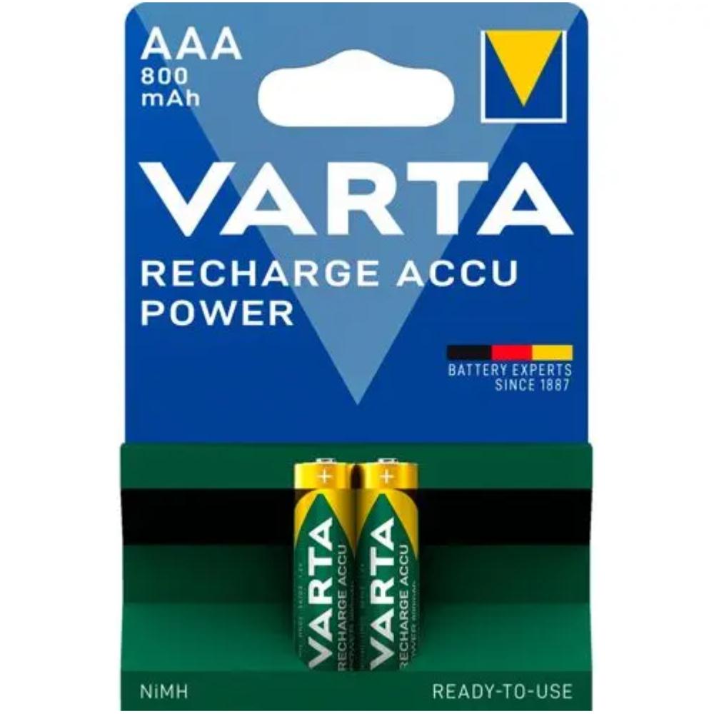 10x2 Varta Rechargeble Accu NiMH 800 mAh Micro VPE binnenv. - Varta