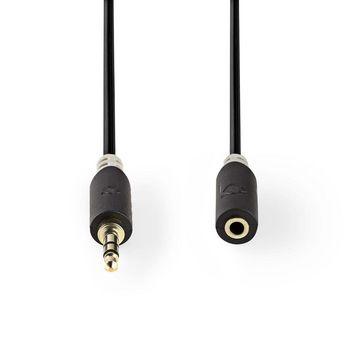 Câble audio stéréo 3,5 mm mâle - 3,5 mm femelle 3,0 m Anthracite - Nedis