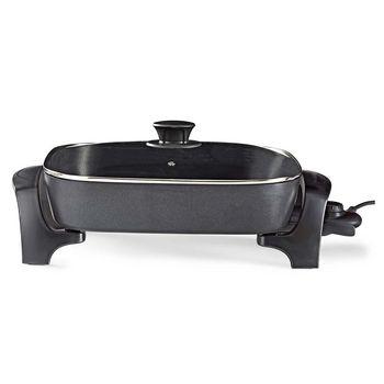 Elektrische hapjespan 40 cm Dik gegoten aluminum body - Nedis
