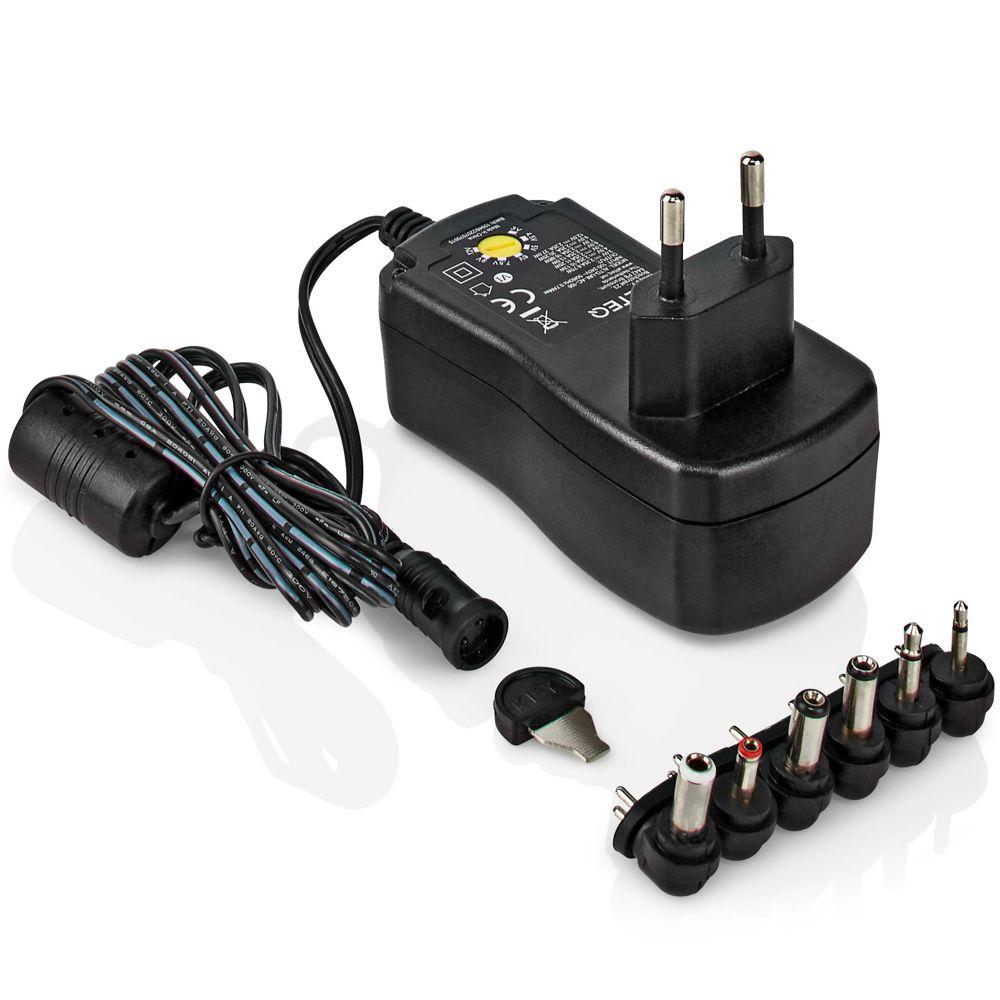 Universele AC-voedingsadapter 3/4,5/5/6/7,5/9/12 V DC 2,25 A - Allteq