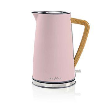 Elektrische waterkoker 1,7 l Soft-touch Roze - Nedis