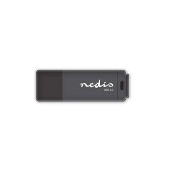 Clé USB 3.0 128GB 80 Mbps en lecture / 10 Mbps en écriture Noir - Nedis