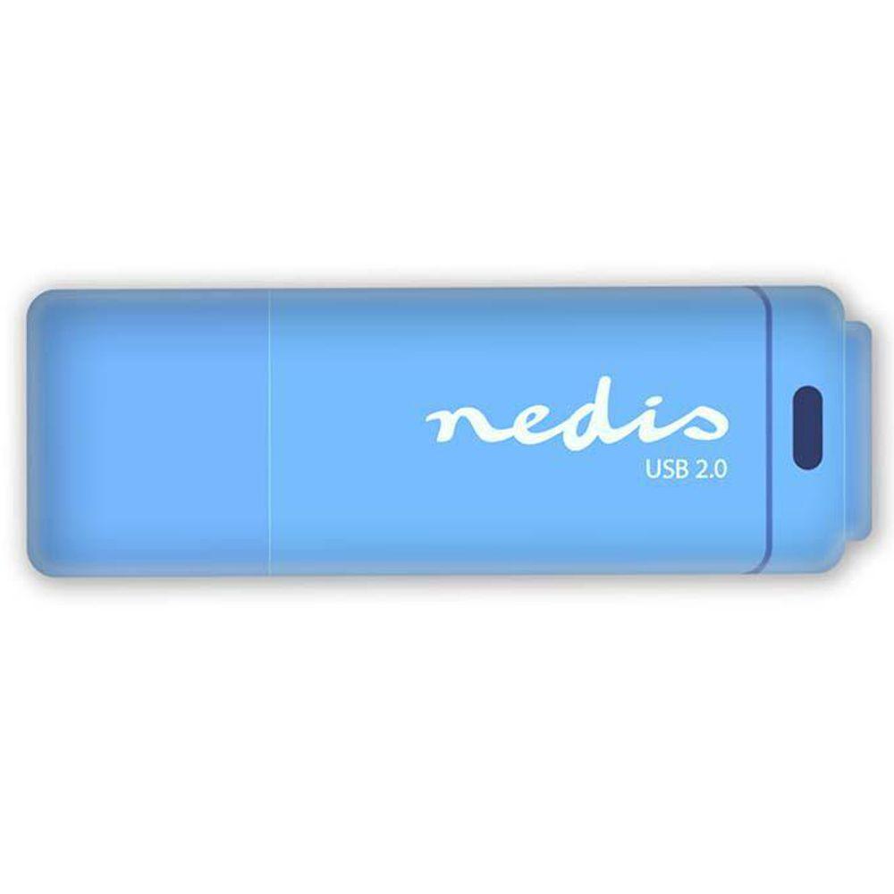 USB 2.0 stick - Blauw - 32 GB - Nedis