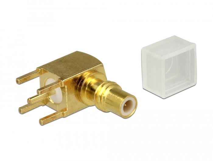 Delock-Adapter SMC-aansluiting 90 gewinkeld PCB - Delock