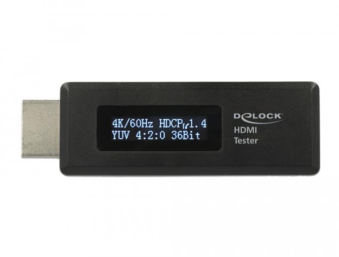 Testeur HDMI Delock pour informations EDID avec écran OLED - Delock